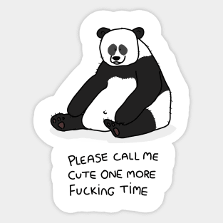 Grumpy Panda Sticker